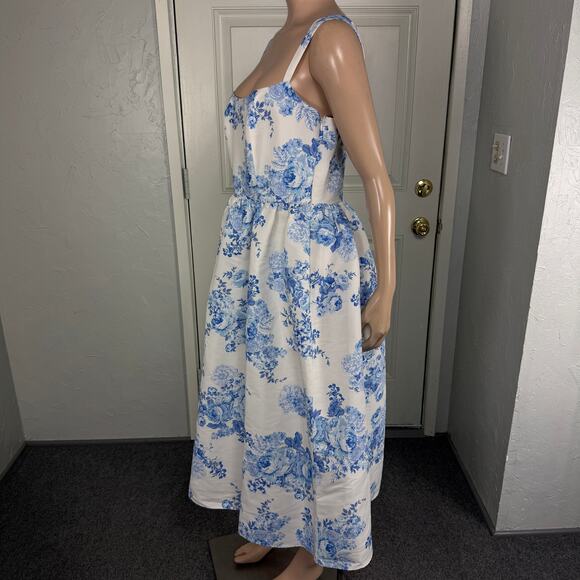 Sachin Babi Women's Blaine Dress 6 Floral Polyester Summer Party square neck Vv5 - Picture 3 of 8